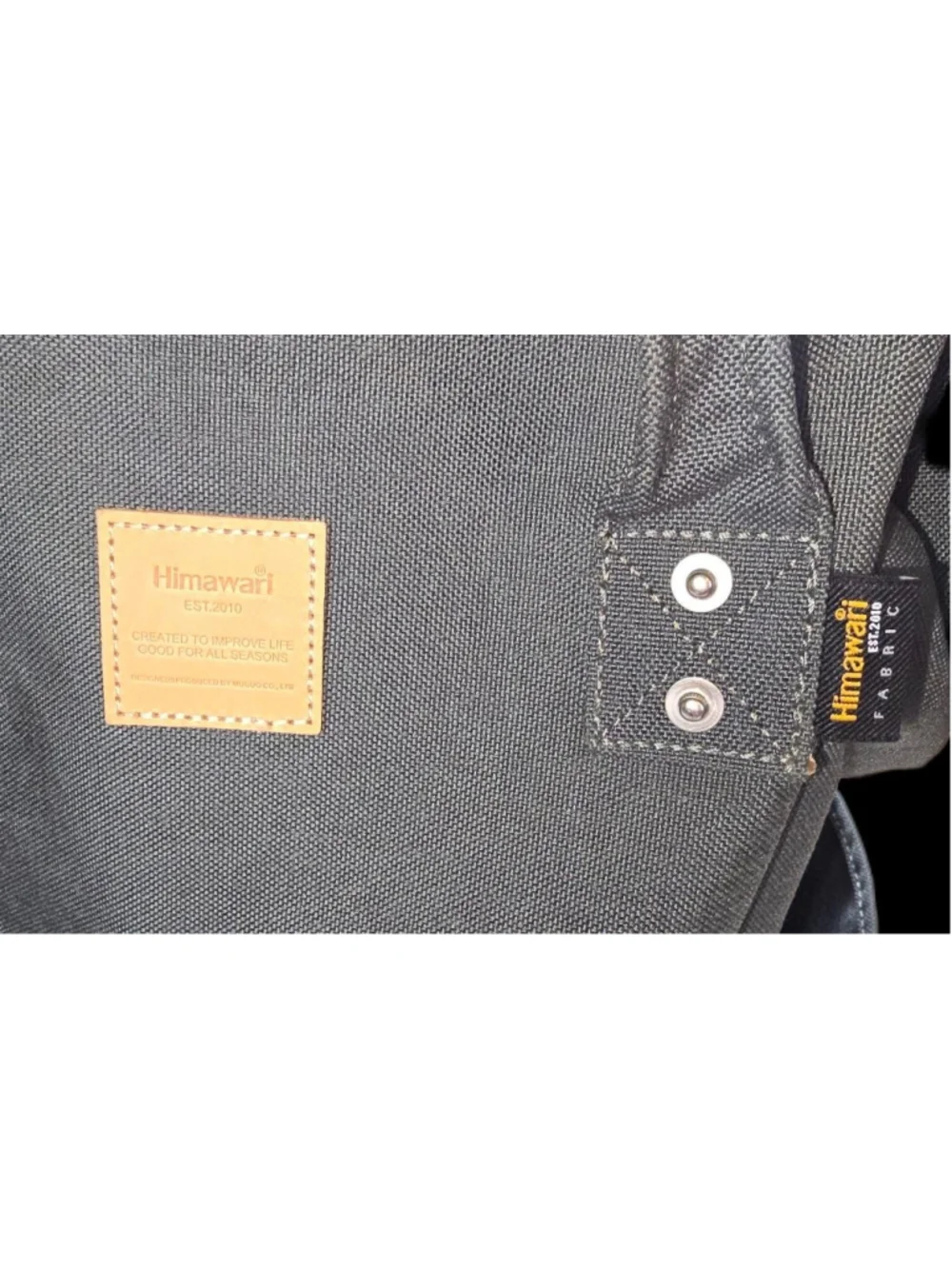Himawari Gray Laptop Backpack Wide Opening Travel Diaper Bag School Bag